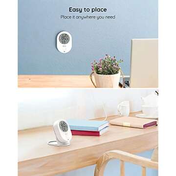 Govee WiFi Thermometer Hygrometer H5051, Bluetooth Indoor Temperature Humidity Monitor with App Notification Alert, Smart Humidity Sensor for Greenhouse Wine Cellar, 2 Years Free Data Storage Export