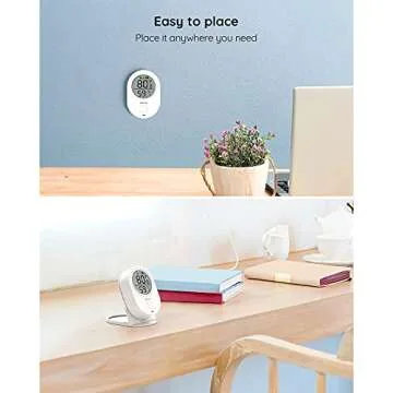 Govee WiFi Thermometer Hygrometer H5051, Bluetooth Indoor Temperature Humidity Monitor with App Notification Alert, Smart Humidity Sensor for Greenhouse Wine Cellar, 2 Years Free Data Storage Export