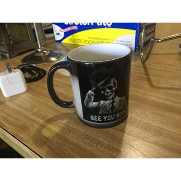 Custom Photo Color Changing Coffee Mug Cup, Custom image Mug Changes to Blank when Cold and Image shows when Hot, heat changing mugs, color changing coffee mugs (11oz)