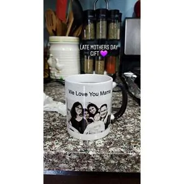 Custom Photo Color Changing Coffee Mug Cup, Custom image Mug Changes to Blank when Cold and Image shows when Hot, heat changing mugs, color changing coffee mugs (11oz)