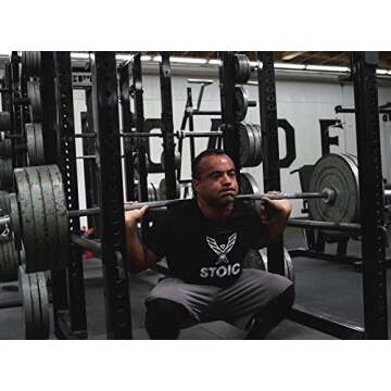 Stoic Knee Sleeves for Men Women - 7mm Neoprene Knee Support for Weightlifting, Powerlifting, Streng...