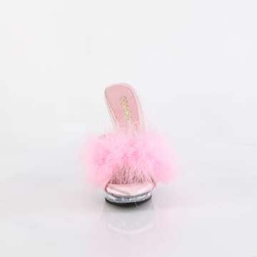 Fabulicious Women's Lip-101-8 Marabou Slipper