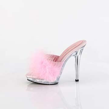 Fabulicious Women's Lip-101-8 Marabou Slipper