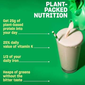 Vega Protein and Greens Protein Powder, Vanilla - 20g Plant Based Protein Plus Veggies, Vegan, Non GMO, Pea Protein for Women and Men, 1.7 lbs (Packaging May Vary)