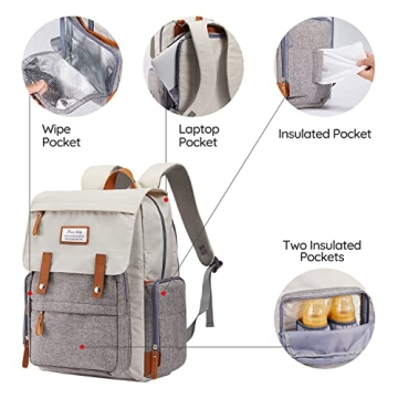 Frank Mully Diaper Bag Backpack for Moms and Dads