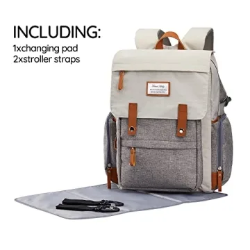 Frank Mully Diaper Bag Backpack for Moms and Dads