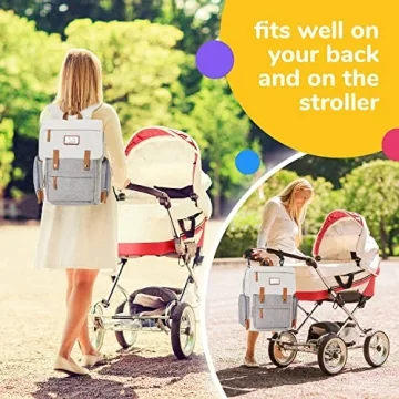 Frank Mully Diaper Bag Backpack for Moms and Dads