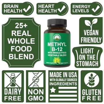 Methyl B12 Vitamin + Whole Food Blend for Maximum Energy