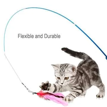 JIARON Cat Toys Feather Toy for Active Playtime Fun