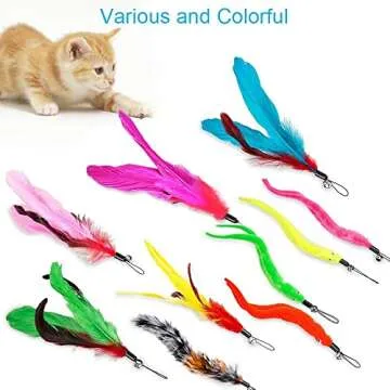JIARON Cat Toys Feather Toy for Active Playtime Fun