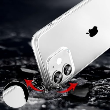 TENOC iPhone 12 & 12 Pro Clear Shockproof Case