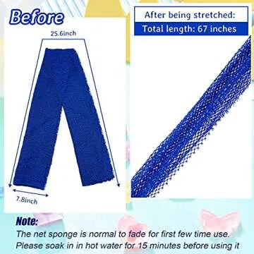 Exfoliating African Net Bath Sponge - 4 Pack for Ultimate Clean