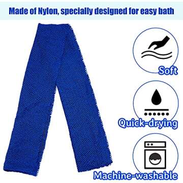 Exfoliating African Net Bath Sponge - 4 Pack for Ultimate Clean