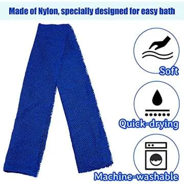 Exfoliating African Net Bath Sponge - 4 Pack for Ultimate Clean