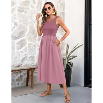 MOLERANI Women's Casual Flowy Dress with Pockets