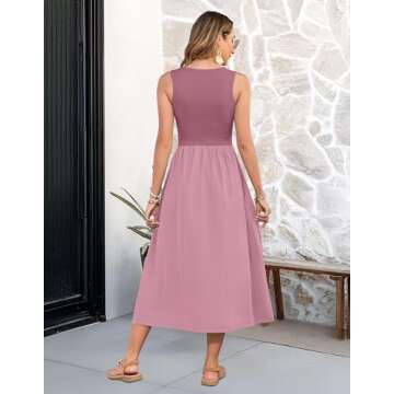 MOLERANI Women's Casual Flowy Dress with Pockets