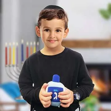 Rite Lite Plush Musical Dreidel - Squeeze to Play Hanukkah Melody! Hanukkah Gifts Toddler Kid Prizes...