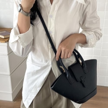 Stylish Bucket Bags for Women - Chic PU Leather Handbags