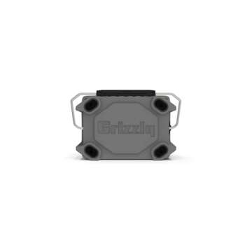 Grizzly 20 Cooler | 20 qt Ice Chest Durable Rotomolded Insulated | Made in USA | Warranty for Life | For Beach Boat Camping Fishing Hunting | G20 | Gray