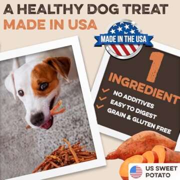 BRUTUS & BARNABY Sweet Potato Dog Treats 14 oz