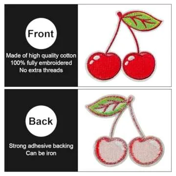 AXEN 60PCS Unique Embroidered Iron On Patches for DIY