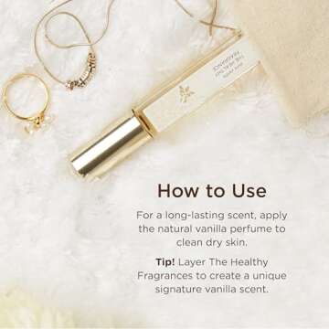 Lavanila Pure Vanilla Perfume for Women, 0.32 oz Roller-Ball - Pure Madagascar Vanilla & Creamy Tonka Bean, The Healthy Fragrance, Clean and Natural