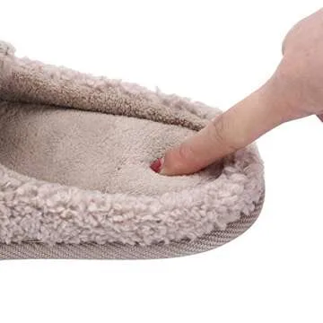 Tuiyata Cute Fox Animal Slippers for Women Mens Winter Warm Memory Foam Cotton Home Slippers Soft Plush Fleece Slip on House Slippers for Girls Indoor Outdoor Shoes…