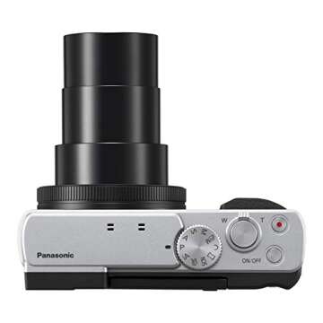Panasonic LUMIX ZS80 20.3MP Digital Camera, 30x 24-720mm Travel Zoom Lens, 4K Video, Optical Image Stabilizer and 3.0-inch Display – Point & Shoot Camera with Lecia Lens- DC-ZS80S (Silver), Black