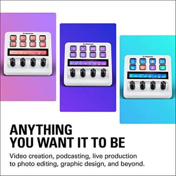 Elgato Stream Deck + White, Audio Mixer, Production Console and Studio Controller for Content Creators, Streaming, Gaming, with customizable touch strip dials and LCD keys, works with Mac and PC