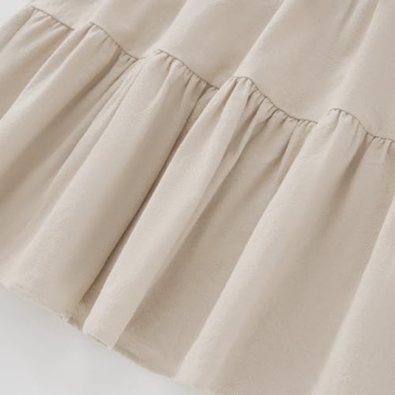 Toddler Baby Girls Dress Summer Cotton Linen Casual Outfit