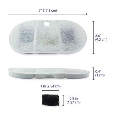 PET STANDARD 12-Pack Replacement Filter for PETLIBRO® Fountain