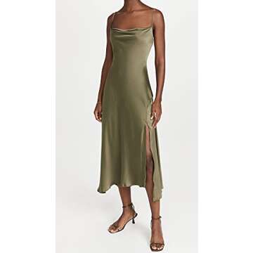 ASTR the label Women's Gaia Dress, Sage, Green, S