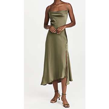 ASTR the label Women's Gaia Dress, Sage, Green, S