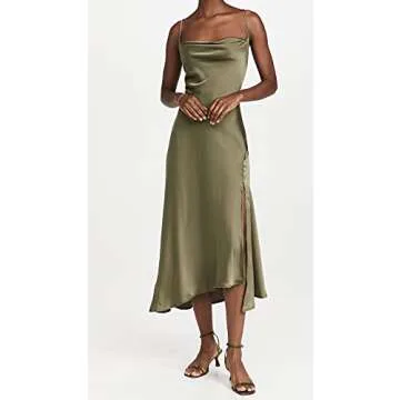 ASTR the label Women's Gaia Dress, Sage, Green, S