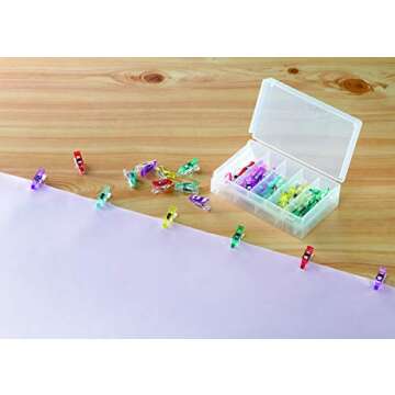 Clover Needlecraft Inc Mini Wonder Clips 50 pcs, Multicolour