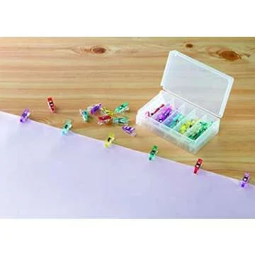 Clover Needlecraft Inc Mini Wonder Clips 50 pcs, Multicolour