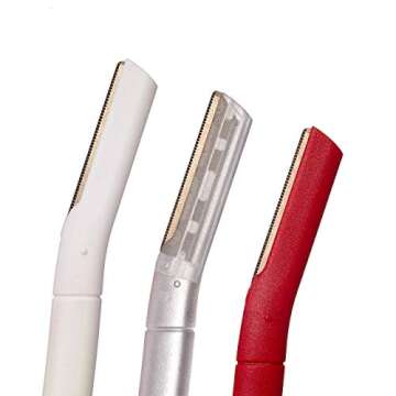 Kiss New York Eyebrow Razor Trimmer Facial Hair Shaper Remover, Multipurpose Exfoliating Dermaplanin...