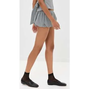 Chic Lioness Women's Un Tutu Mini Skort in Onyx Gingham