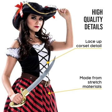 Morph Women's Pirate Costume for Halloween Fun