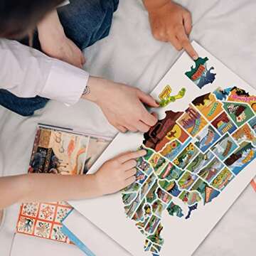 Durable USA Map Vinyl Sticker for Road Trips