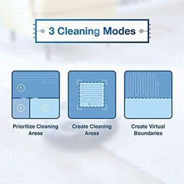 Ecovacs Deebot 907 Smart Robotic Vacuum, Carpet, Bare Floors, Pet Hair + Mapping Technology, High Suction Power, WiFi, Compatible with Alexa and Google Assistant (Renewed)