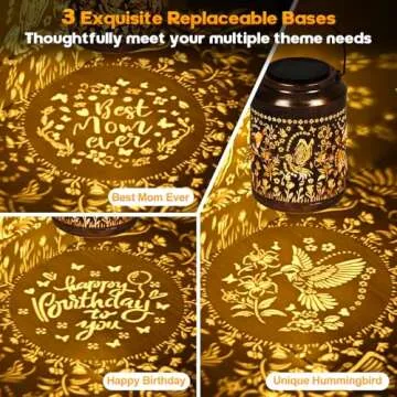 Uspring 3D Hummingbird Solar Lantern Gifts for Women