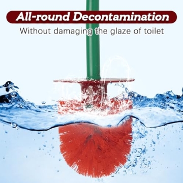 Cute Cherry Toilet Brush & Holder Set - Fun Bathroom Accessory