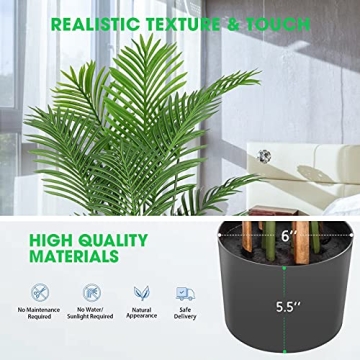 VIVOSUN 5 ft. Artificial Areca Palm Trees for Decor