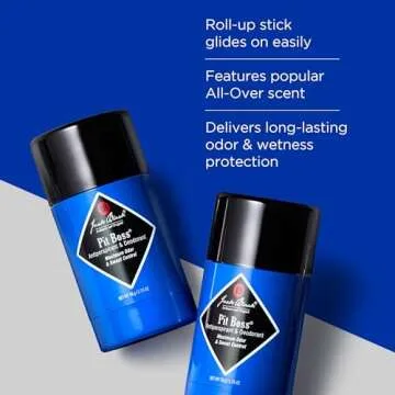 Jack Black Pit Boss Mens Deodorant Antiperspirant - Jack Black Deodorant for Men, Antiperspirant for Men, Antiperspirant Deodorant Men, Men's Deodorant, Mens Sensitive Skin Deodorant, Mens Gifts