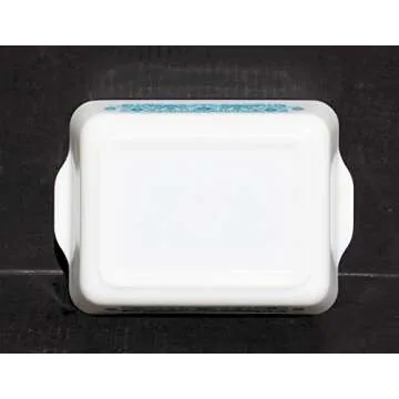 Durable Pyrex Horizon Blue Casserole Dish with Lid