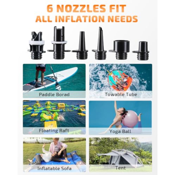 Swonder 20PSI Digital Air Pump for SUP Kayak Tent Auto-Off