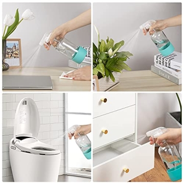 HOMBYS Glass Spray Bottles - 17 oz, Eco-Friendly, 3 Pack