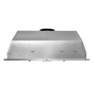 COSMO COS-30IRHP 30 in. Lumin Collection 380 CFM Ducted Insert Range Hood, Button Controls, LED Ligh...