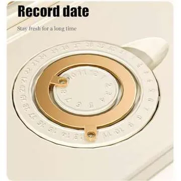 Peaoop 11LB Rice Dispenser, Large Grain Container Storage with Lid Measuring Cylinder Household Cereal Dispenser Bucket for Kitchen Soybean Corn(11lb)